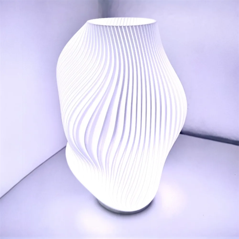Lámpara De Mesa Led Moderna Diseño Jarrón Tipo Seda - Imagen 2
